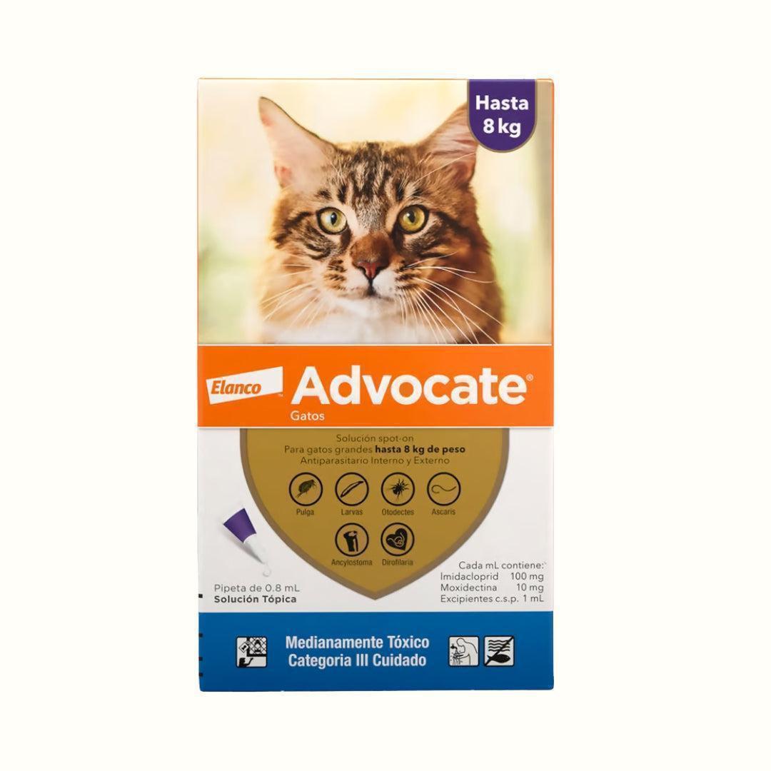 Antipulgas Advocate hasta 8 KG para gato