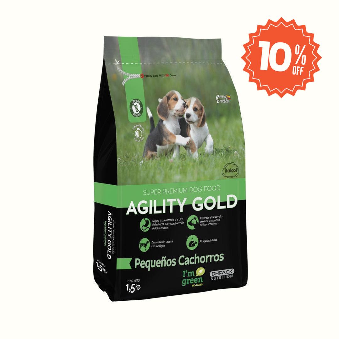 Alimento para perro Agility Gold Pequeños Cachorros
