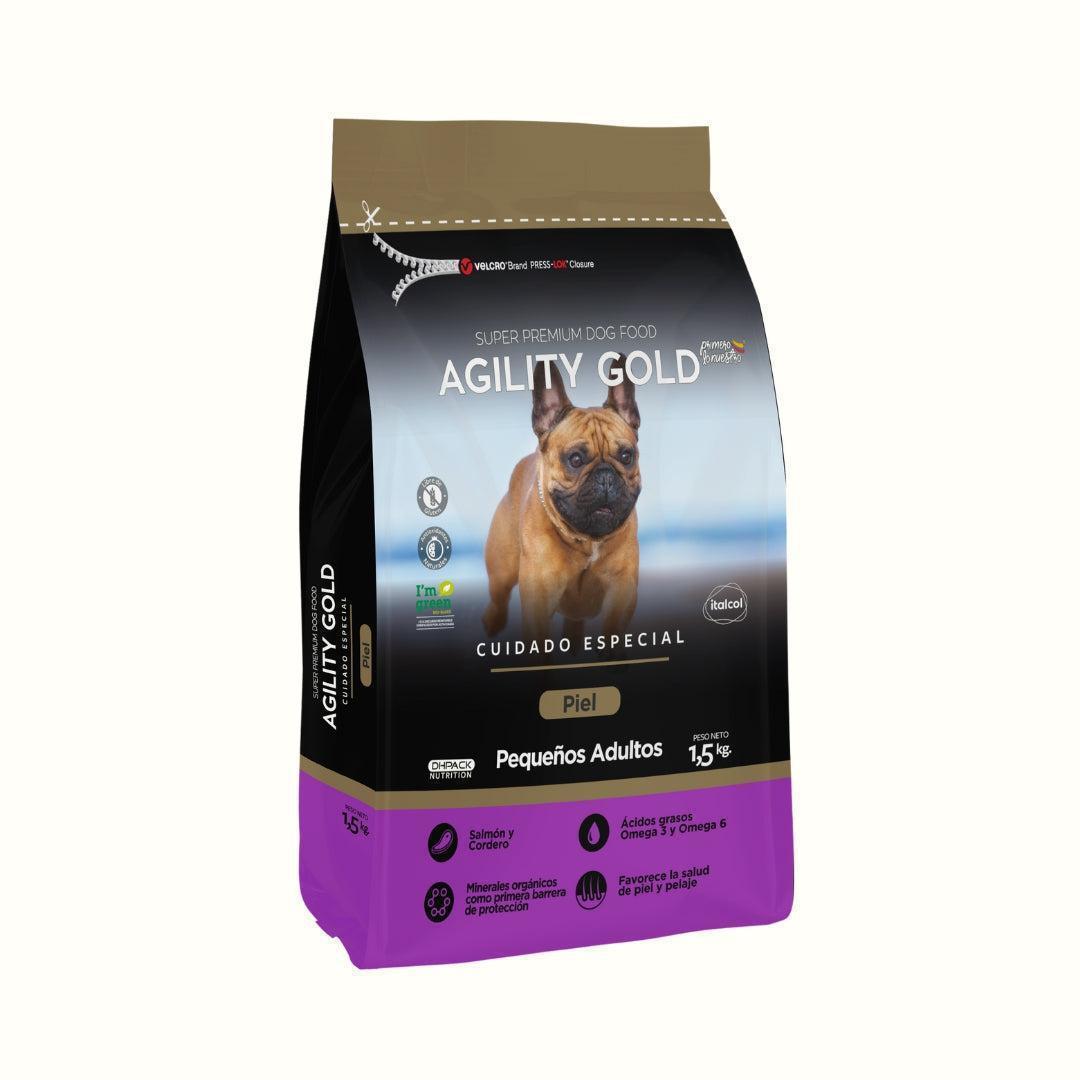 Alimento para perro Agility Gold Pequeños adultos Piel