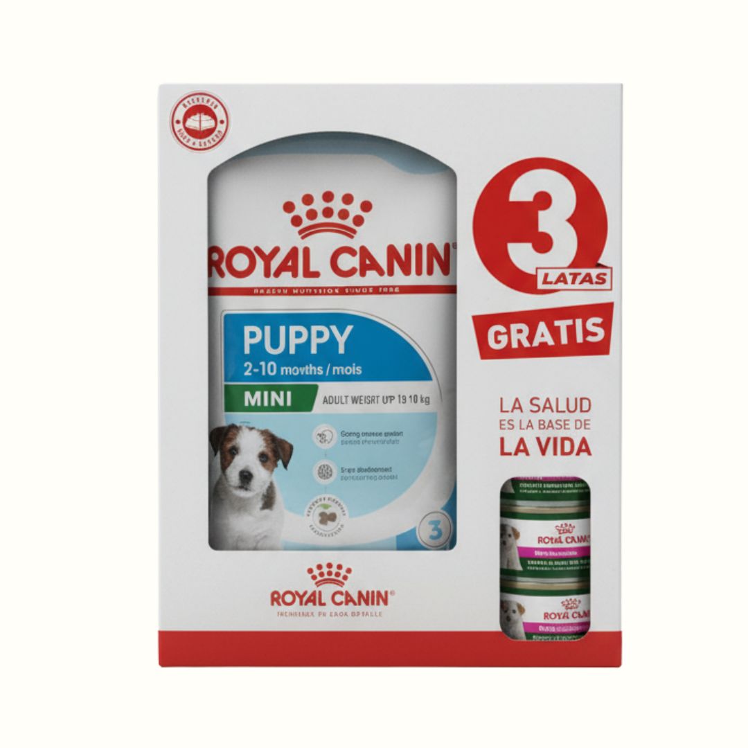 Alimento Seco Royal Canin Mani Puppy + 3 Lata Especial Pack Para Cachorro