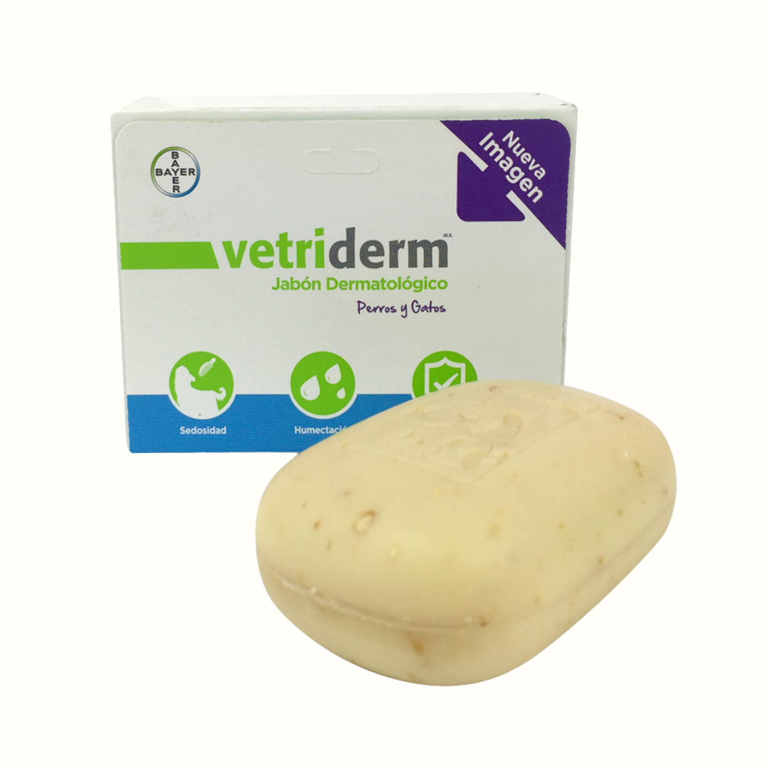 Vetriderm Jabón Dermatologico para perro y gato