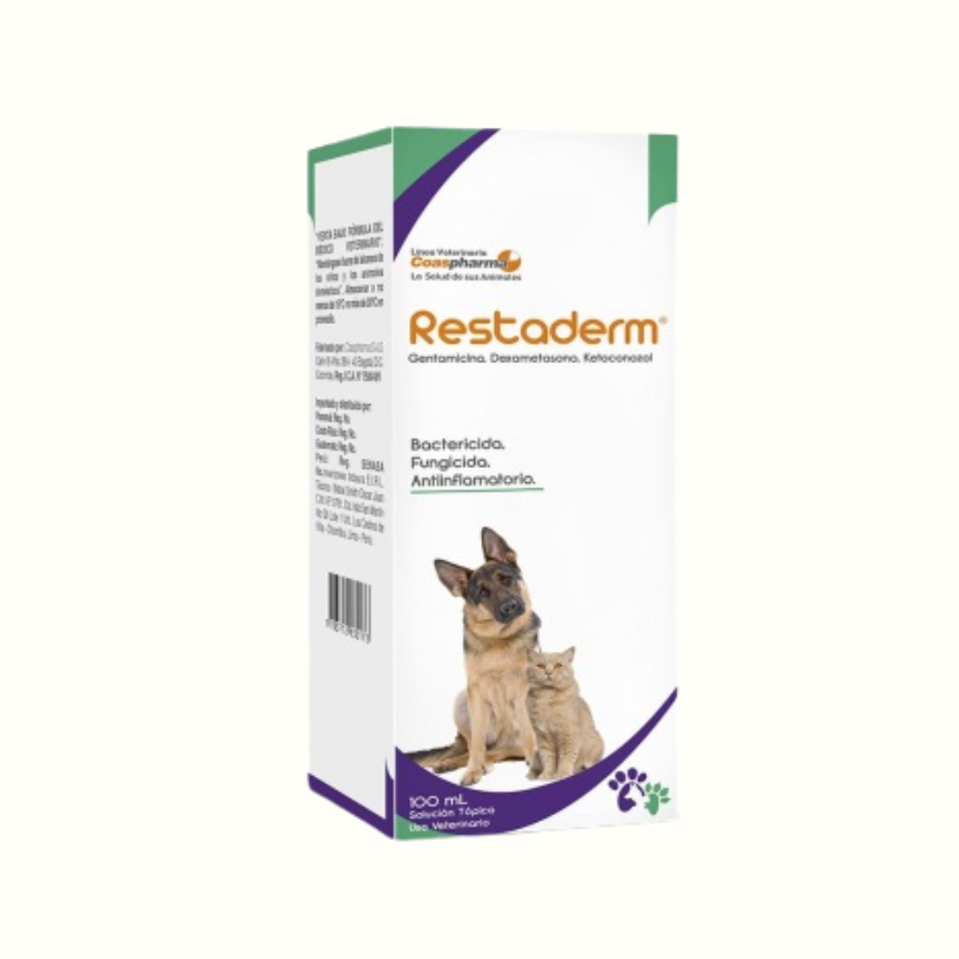 Spray Restaderm para perro y gato