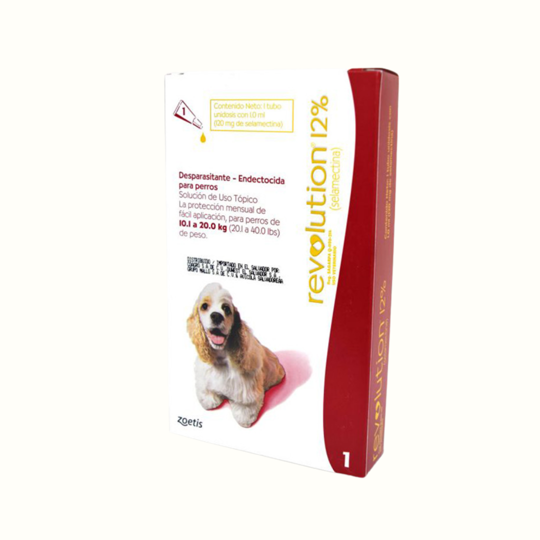 Antipulgas Revolution 12 % Rojo Para Todos