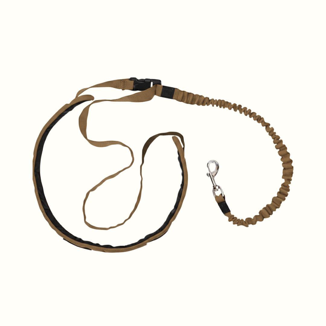 Correa Manos Libres Antitirones con Resorte Kanu Pet para Perros Camel