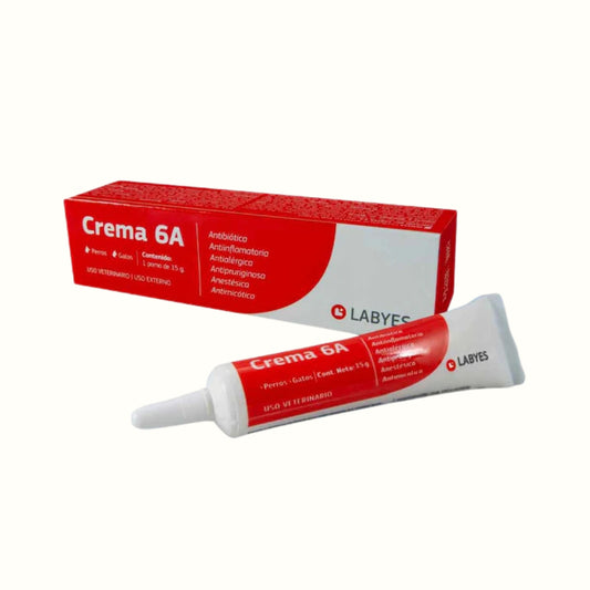 Antibiótico Y Antiinflamtoria Crema 6A Tubo para Perros y Gatos