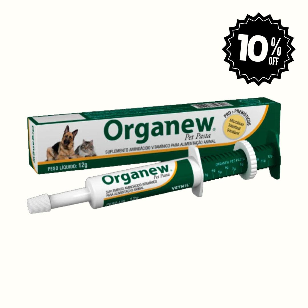 Suplemento probiótico Organew Pasta Pet para Perros y Gatos
