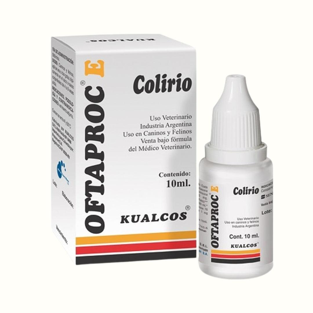 Antibiótico Antiinflamatorio Oftálmico Oftaproc E Colirio para Perros y Gatos