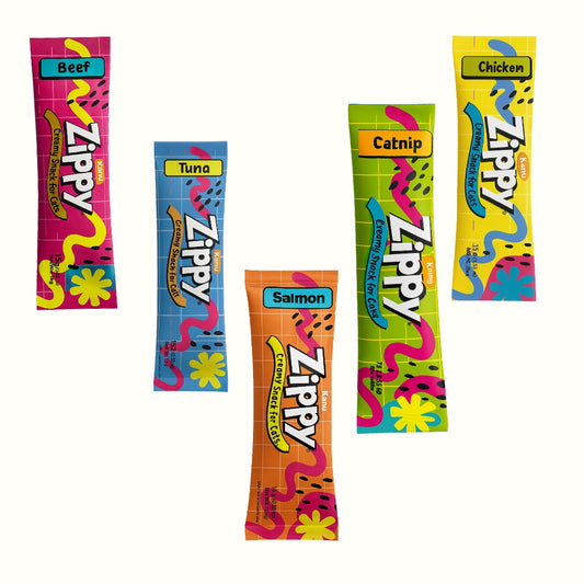 Snack Cremoso Zippy Kanu Pet para Gatos sabores surtidos