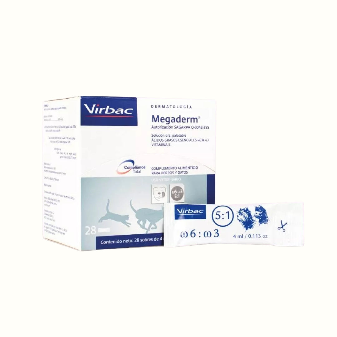 Suplemento Megaderm para Perro y Gato Caja < 10Kg