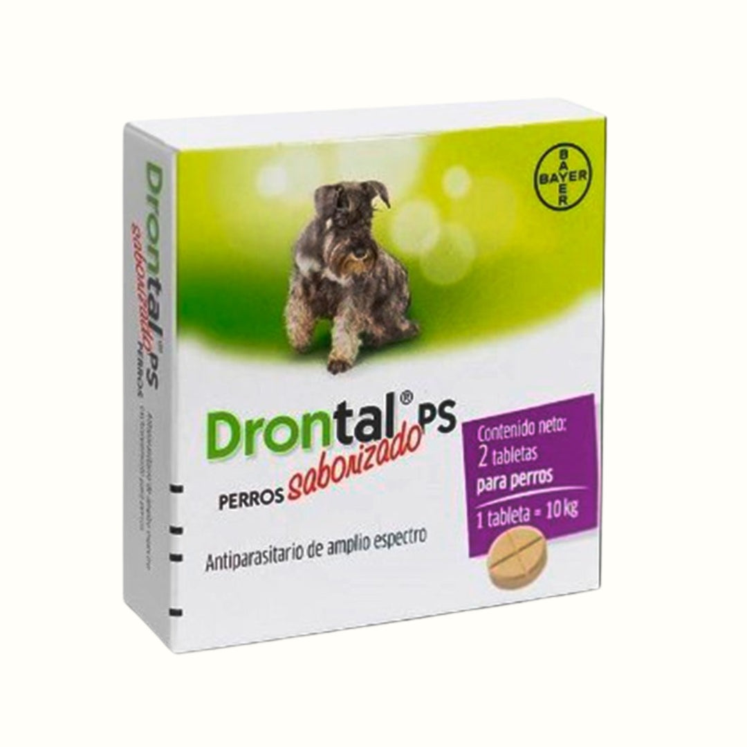 Antiparasitario Drontal PS Tabletas para Perros 2-10 kg