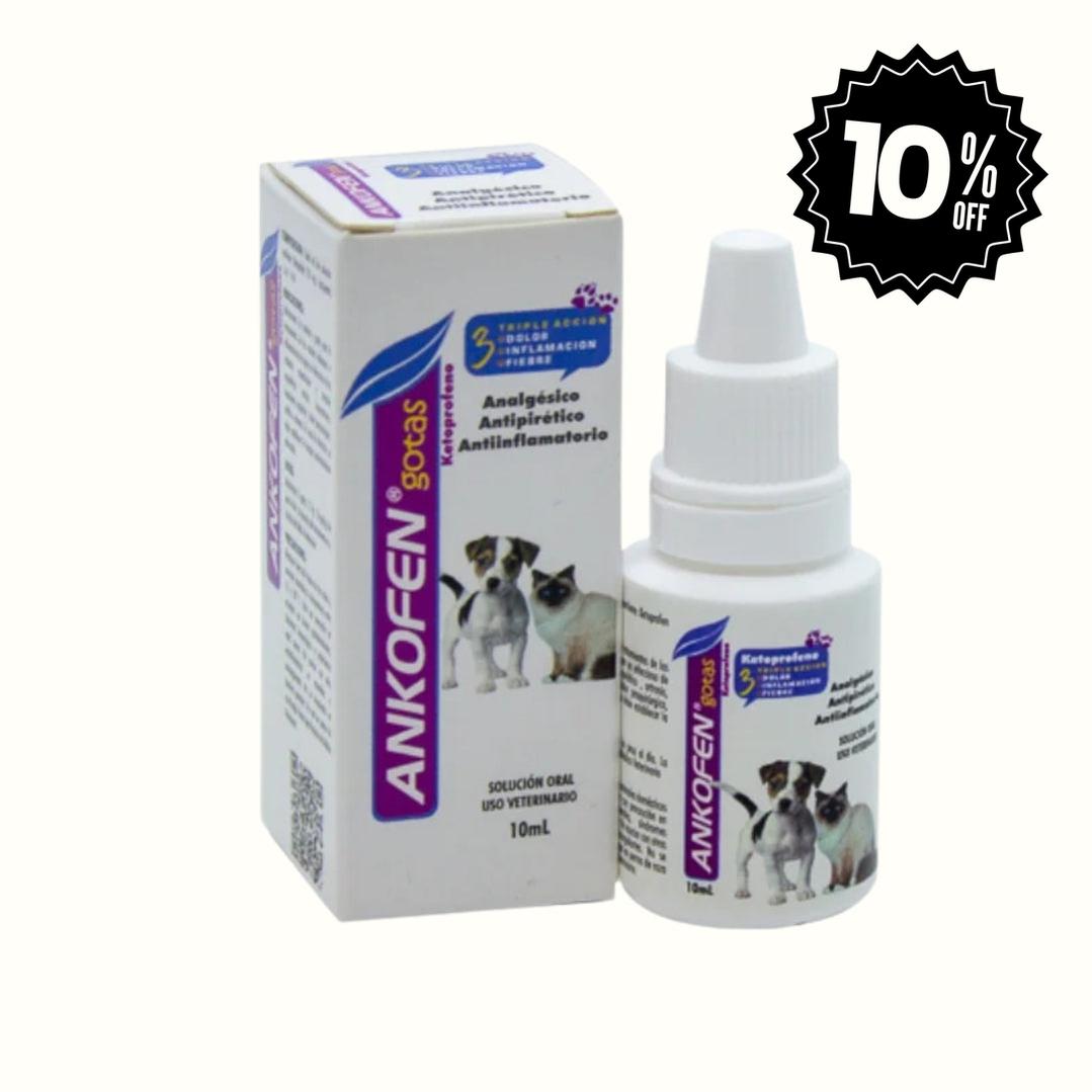 Antiinflamatorio Ankofen Gotas 10 ml para Perros y Gatos
