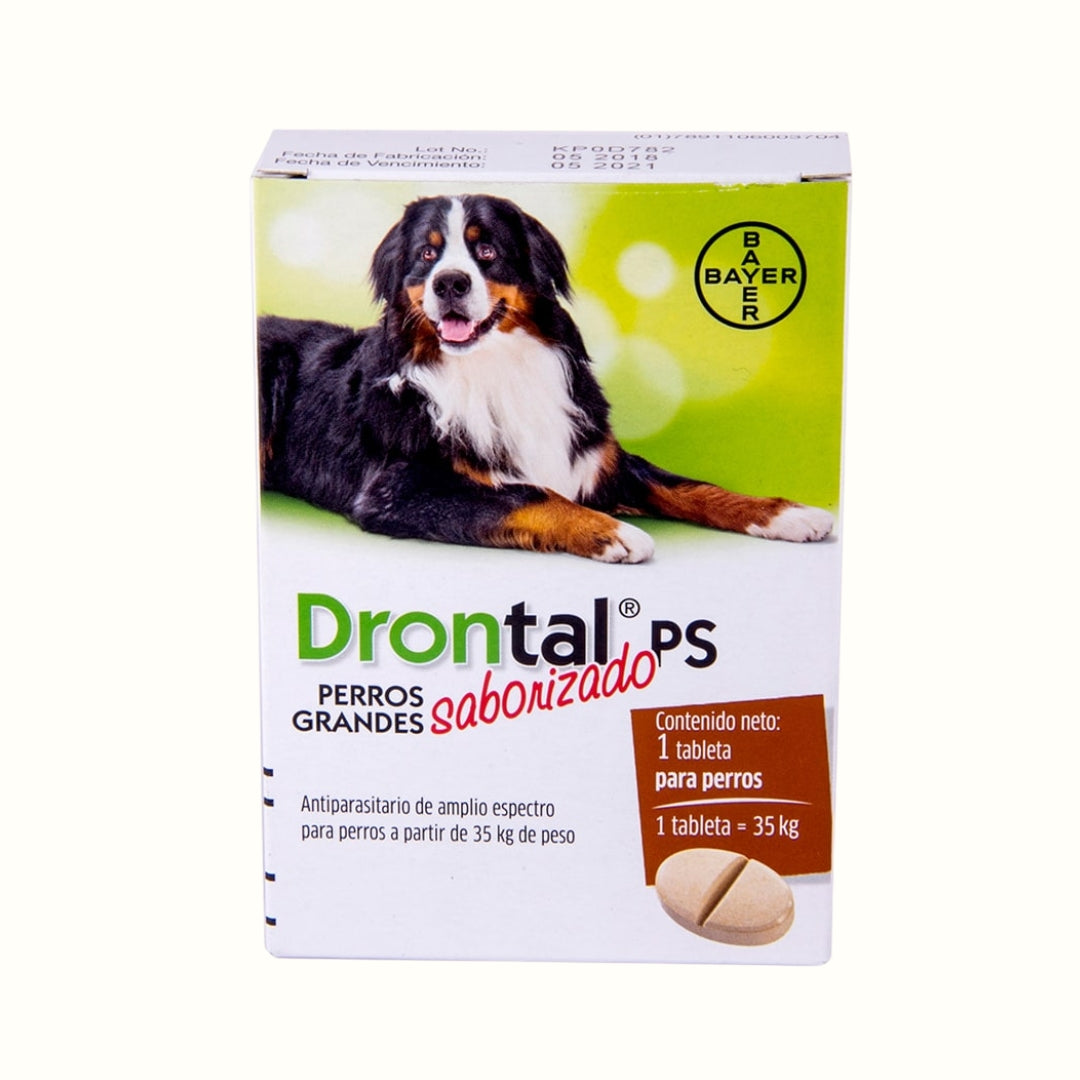 Antiparasitario Drontal PS Tabletas Gran Formato para Perros > 35 kg