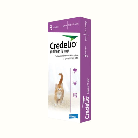 Antipulgas Credelio 12 mg Comprimido Masticable para Gatos (0,5-2 kg)