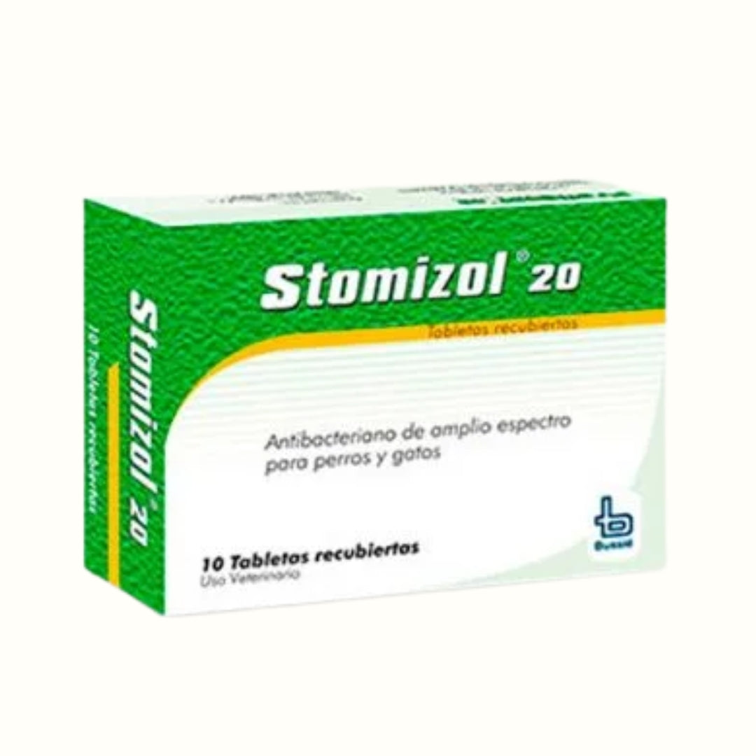 Antibiótico Stomizol 20 para perro y gato