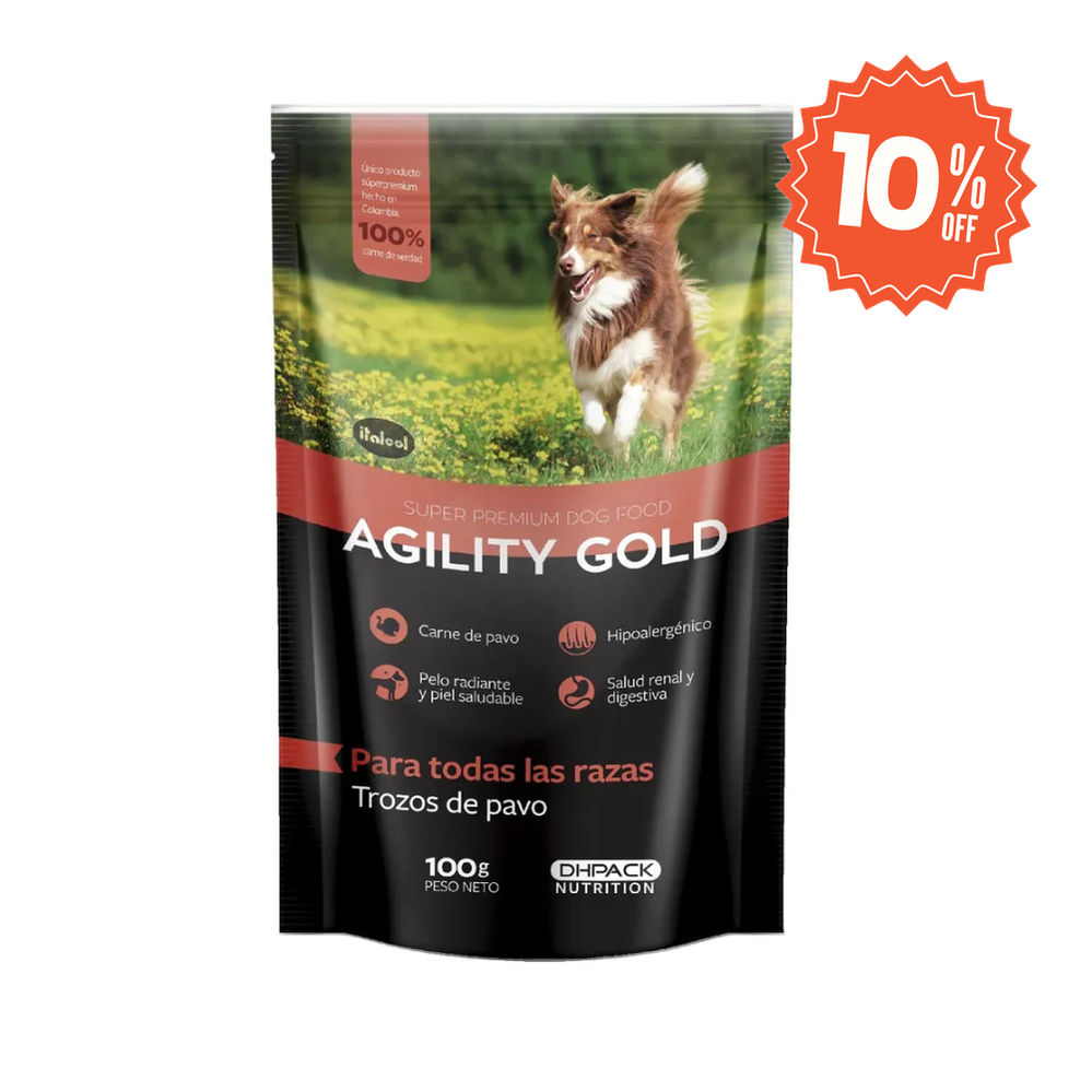 Alimento Húmedo para perro Agility Gold Trozos De Pavo