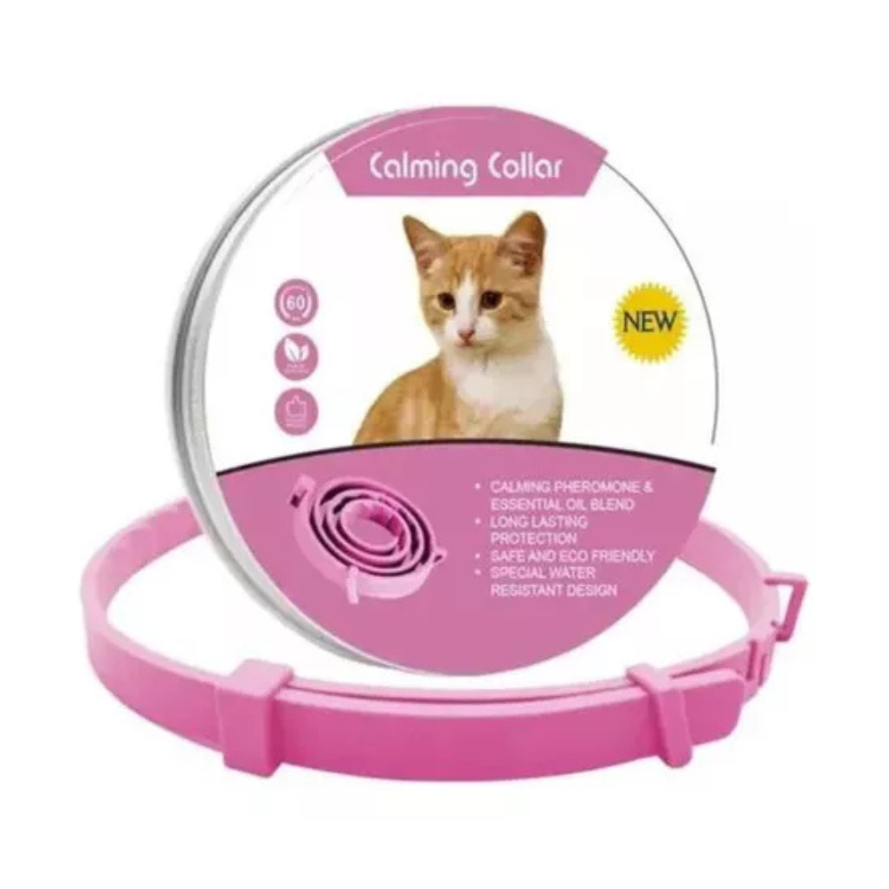 Collar Calming Rosado Para Gato