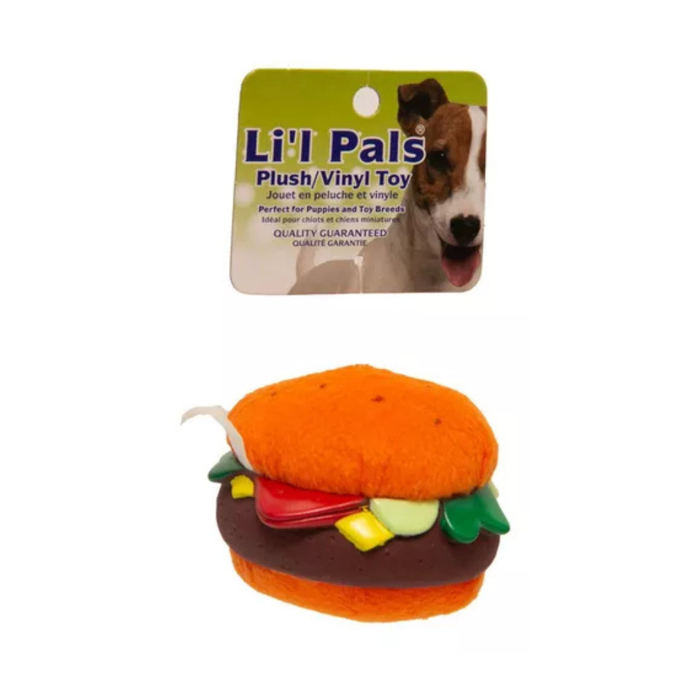 Peluche hamburguesa para perro