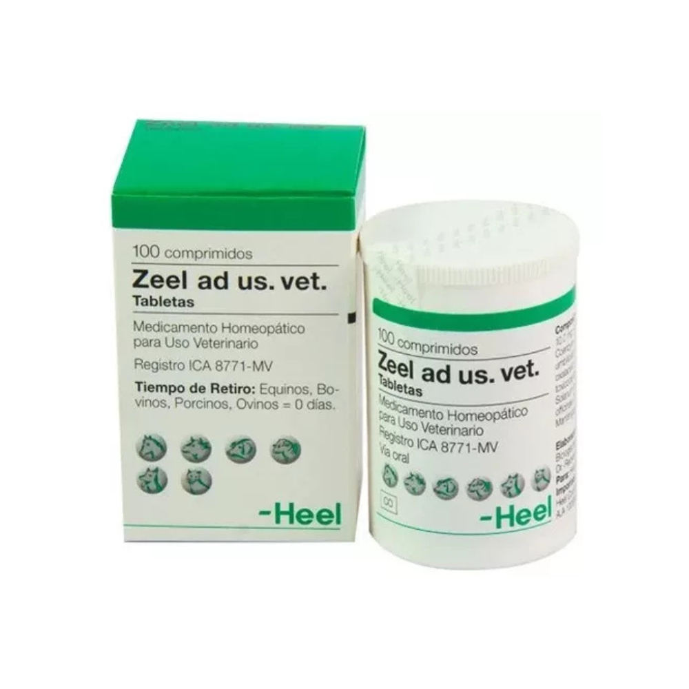 Zeel Vet Frasco x 100 Unidades Para todas