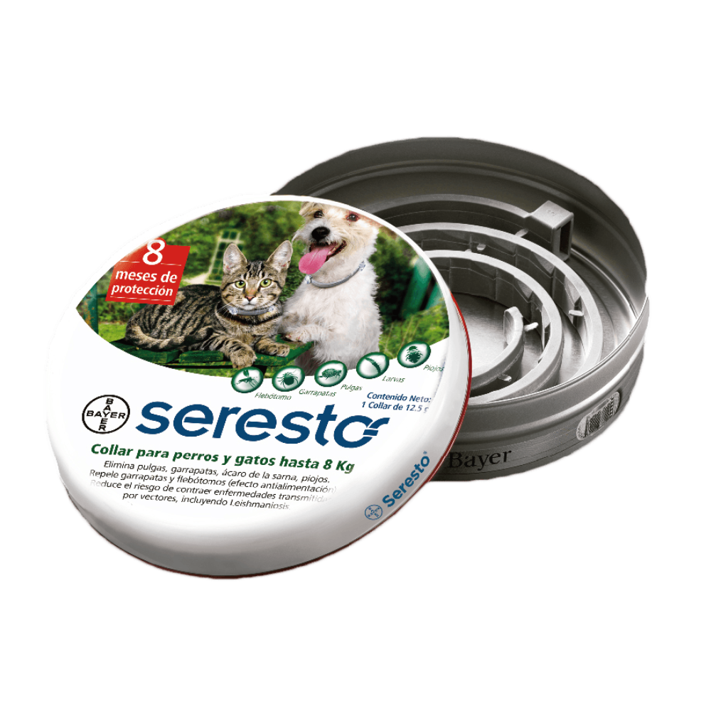 Collar Antipulgas Seresto Para Perro y Gato Menor a 8 KG