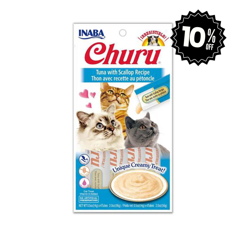 Alimento Para Gato Inaba Churu Atún y Viera