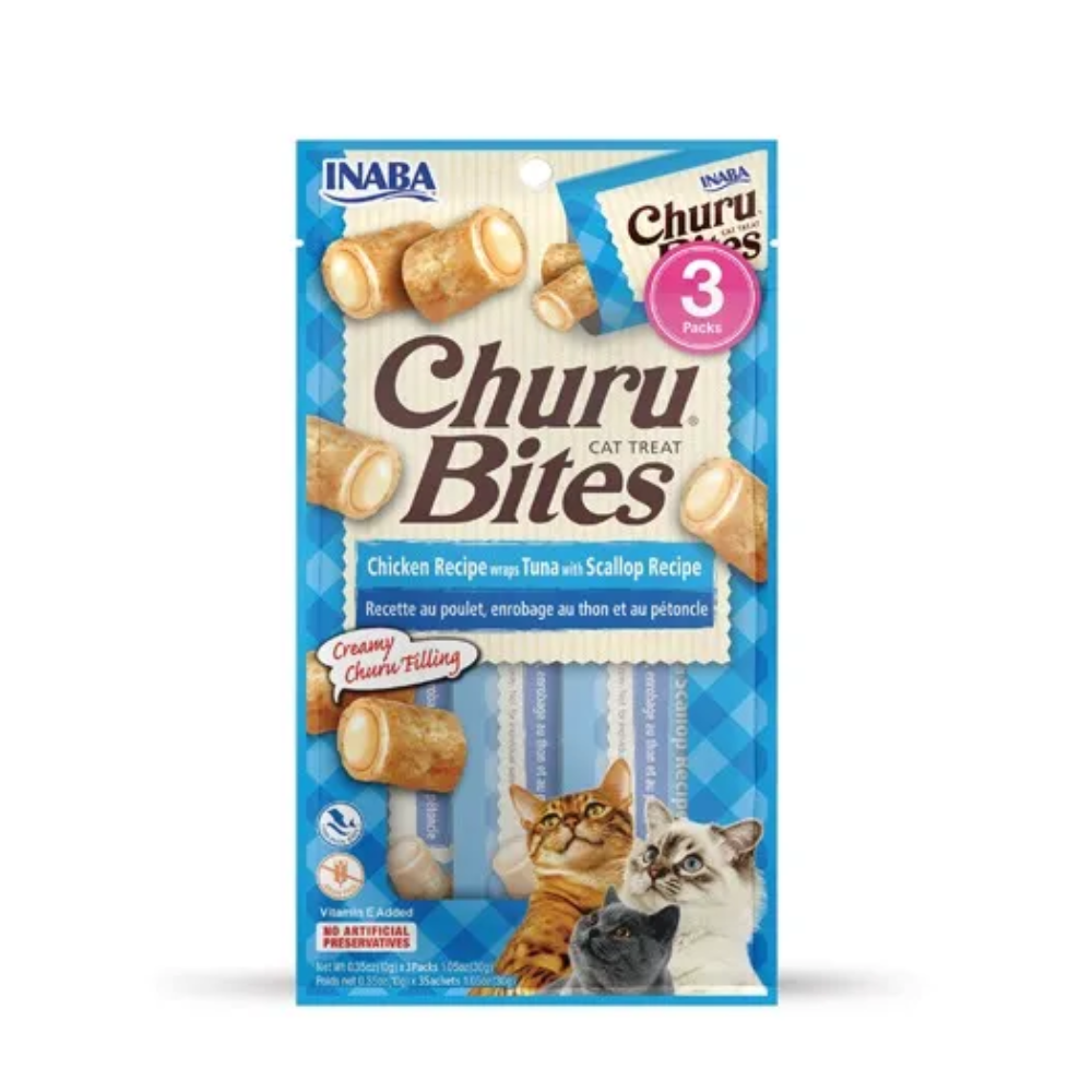 Alimento Para Gato Inaba Churu Bites Pollo Atún y Vieira