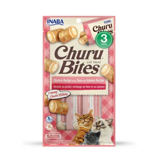 Alimento Para Gato Inaba Churu Bites Pollo Atún y Salmon