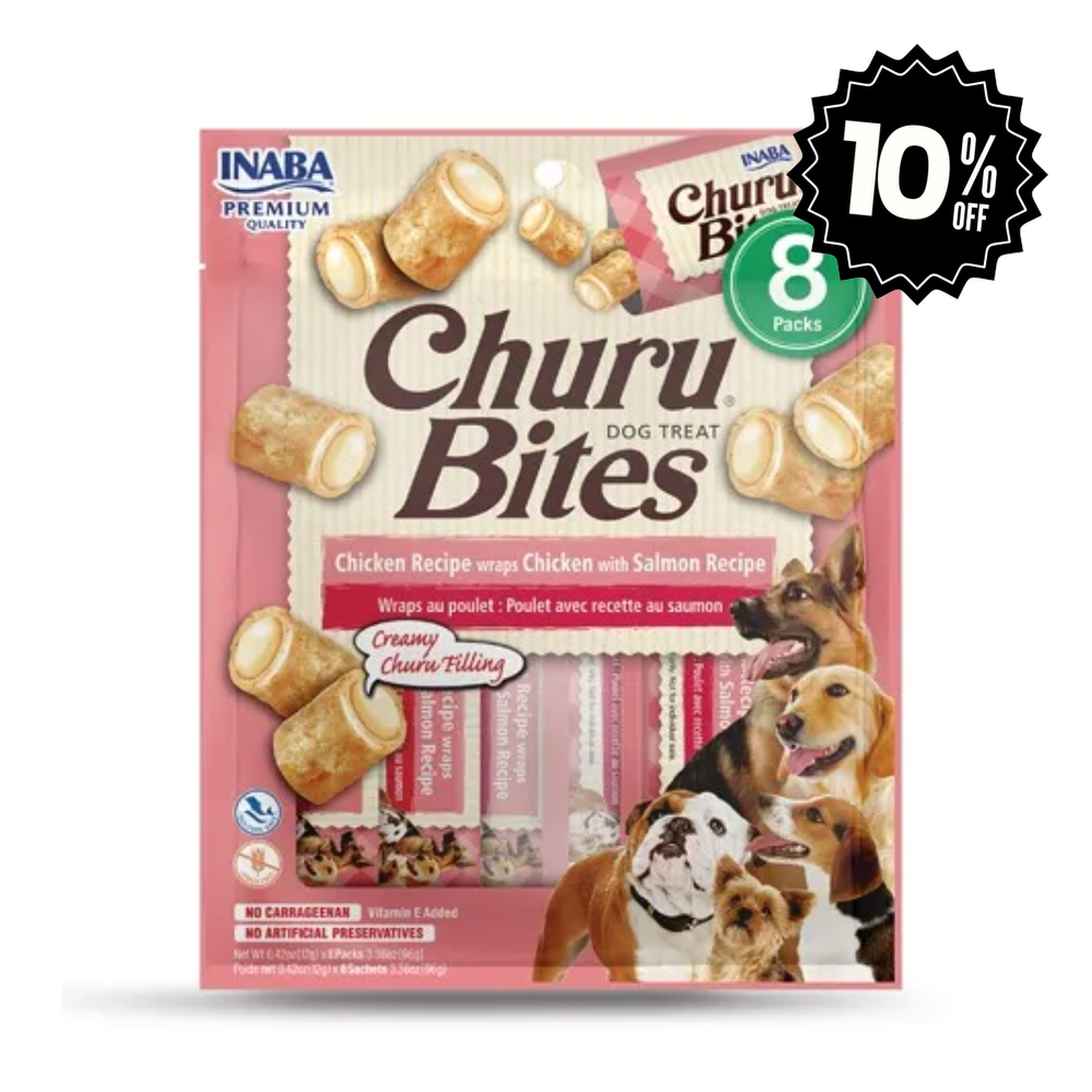 Alimento Para Perro Inaba Churu Bites Pollo y Salmón