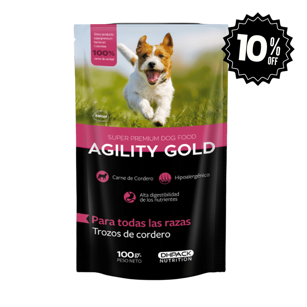 Alimento Húmedo para perro Agility Gold Trozos De Cordero