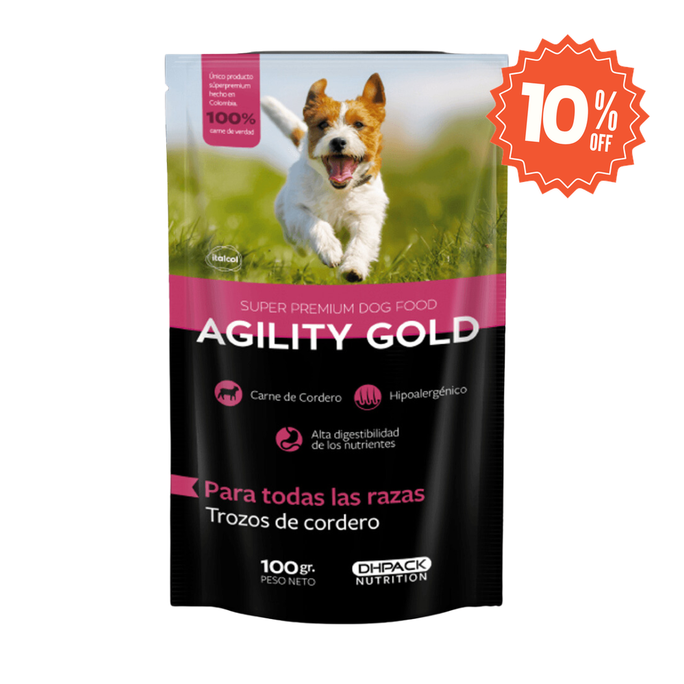 Alimento Húmedo para perro Agility Gold Trozos De Cordero