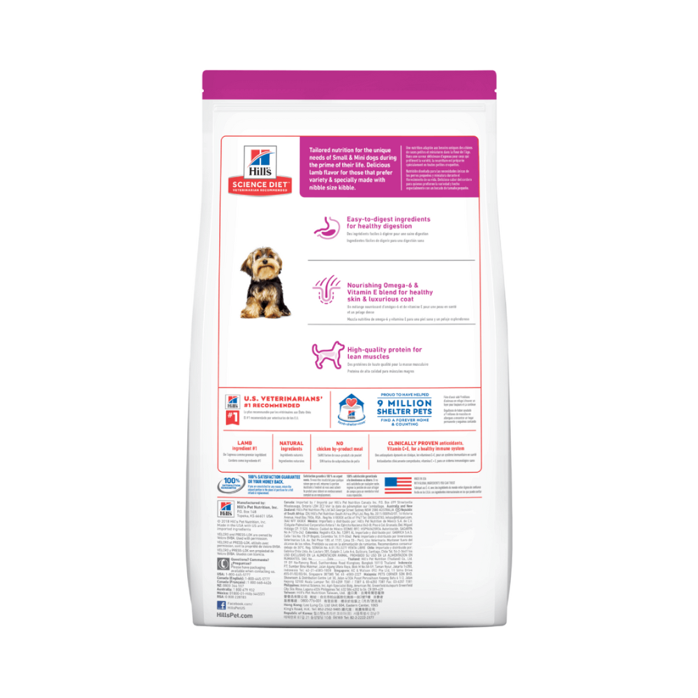 Alimento para perro Hills Adulto Toy Breed Cordero y Arroz