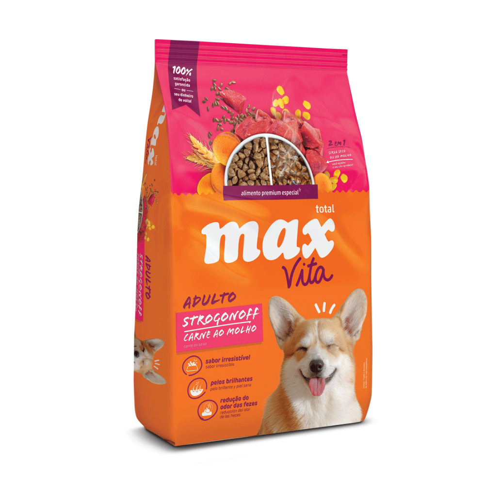 Alimento Para Perro Total Max Vita Adulto Strogonoff Carne
