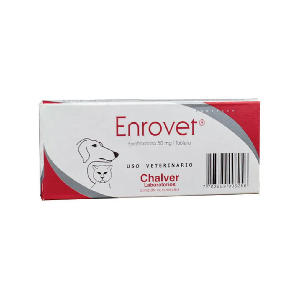 Enrovet 50 mg tableta x1 para perro