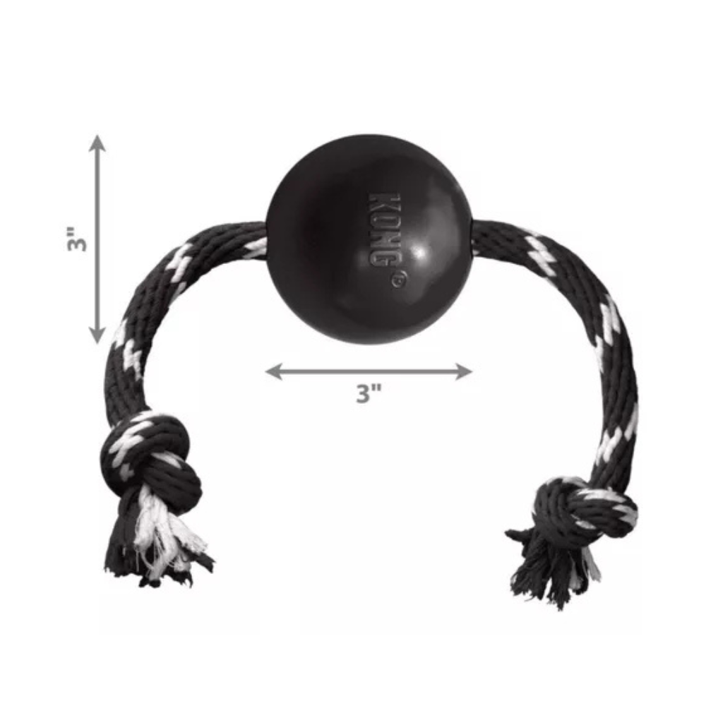 Juguete Kong Pelota Caucho Con Lazo Para Perro S