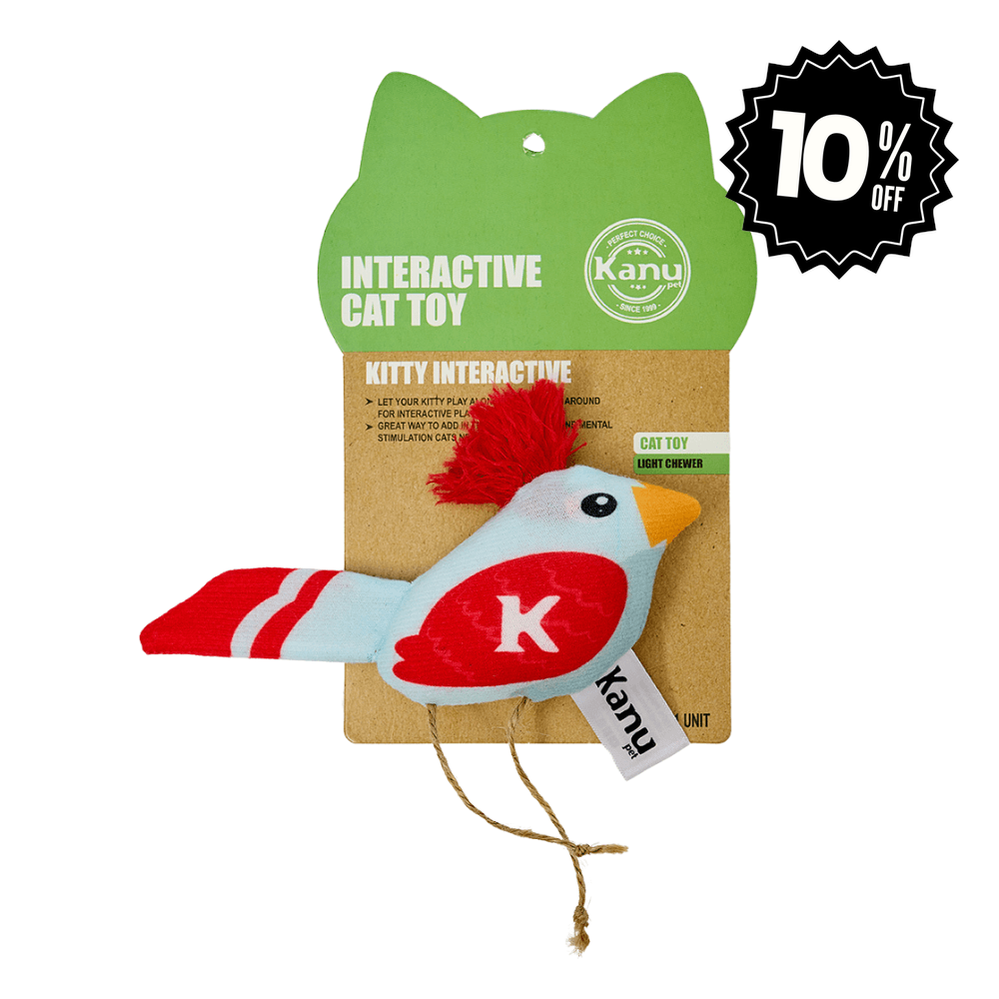 Juguete de Peluche Pájaro Azul con Catnip Kanu Pet para Gato