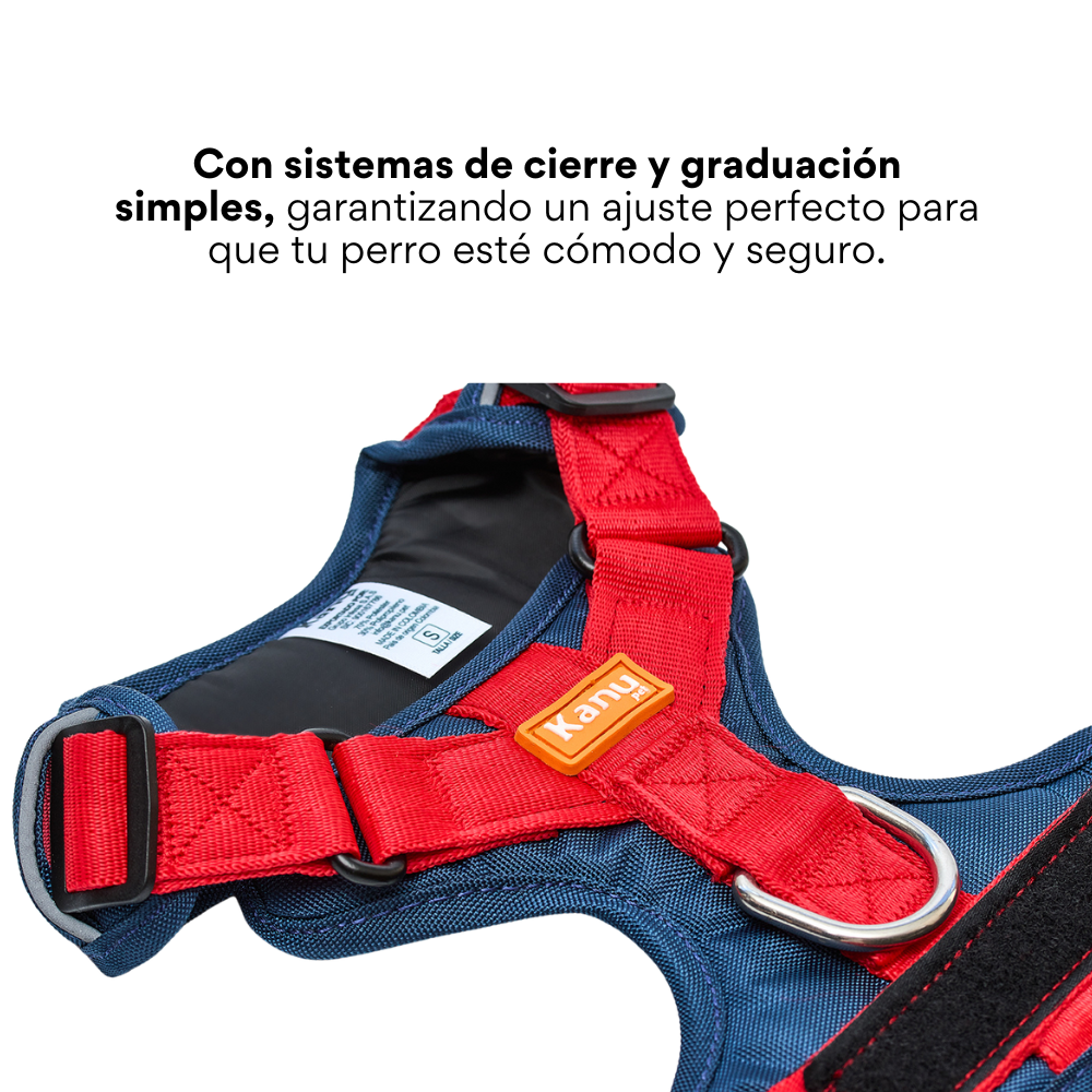 Pechera Walker Azul Rojo Kanu Pet para Perro