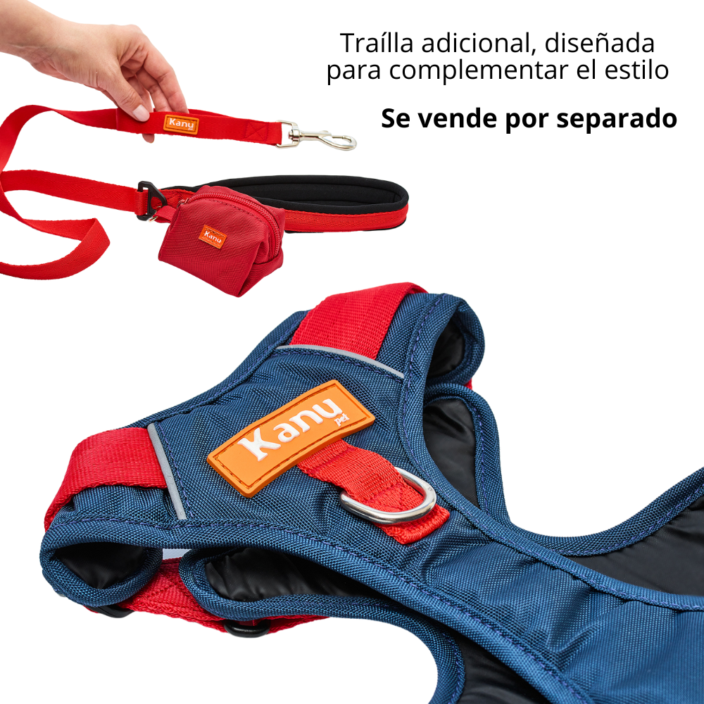 Pechera Walker Azul Rojo Kanu Pet para Perro