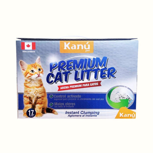 Arena Canadiense Kanu Pet Premium Cat Litter para Gato. Con Carbón Activado
