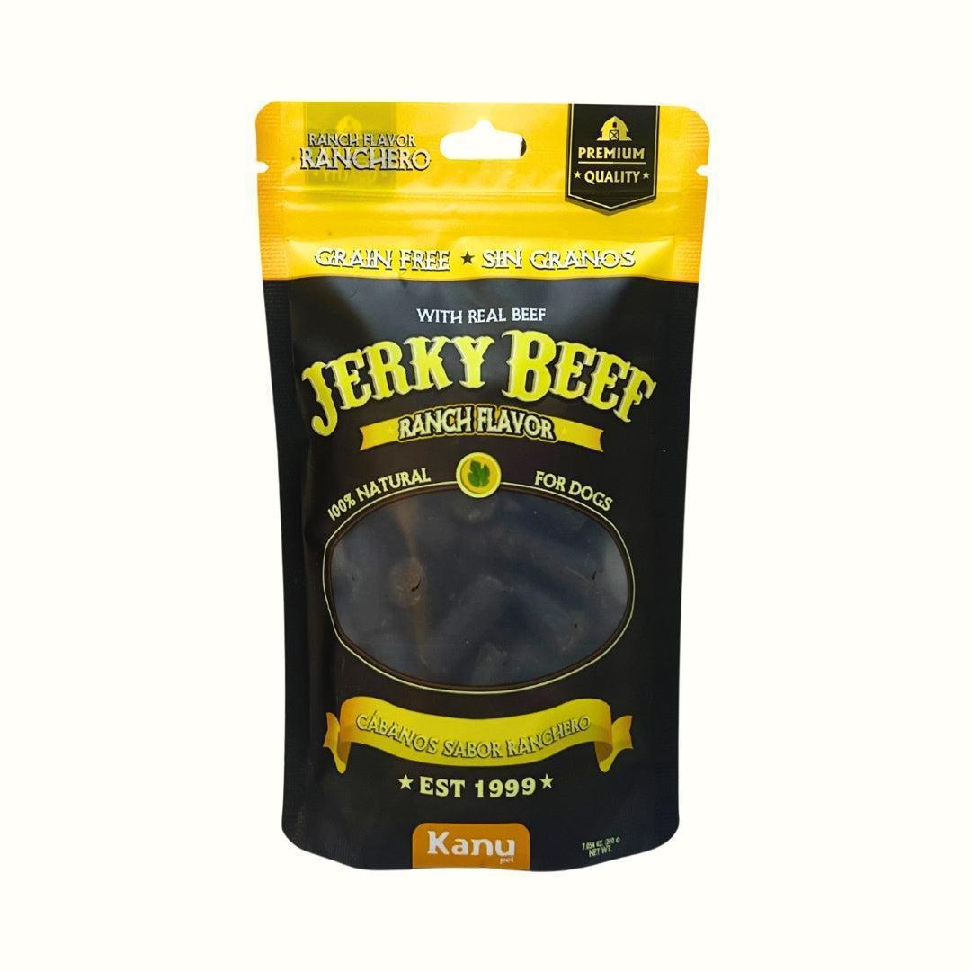 Cábano Jerky Beef Ranch Flavor Kanu Pet Para Perro 200 GR