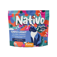 Alimento Seco Nativo Light Pollo/Pescado Kanu Pet para Gato Castrado