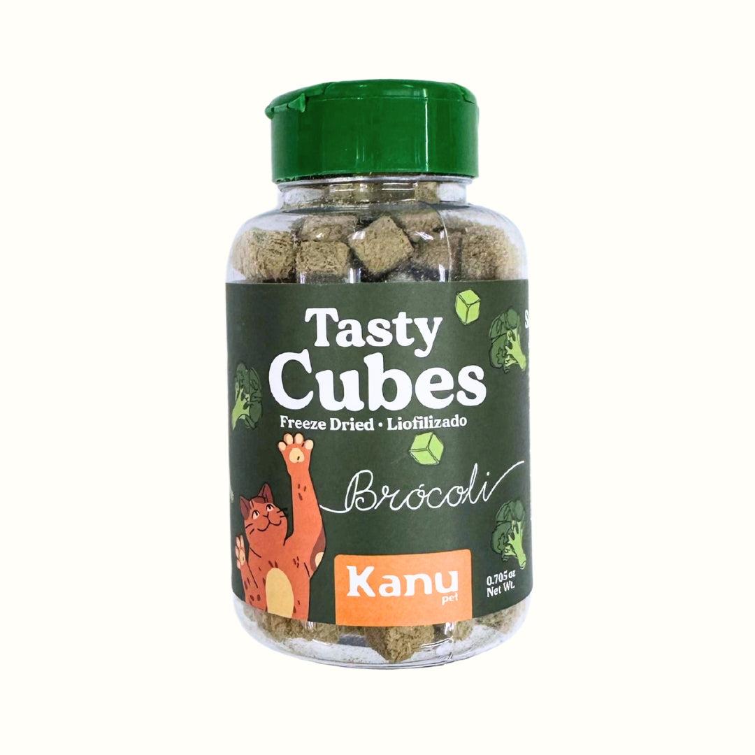 Snack Liofilizado Tasty Cubes Brocoli para Gatos, Bajas en Calorías