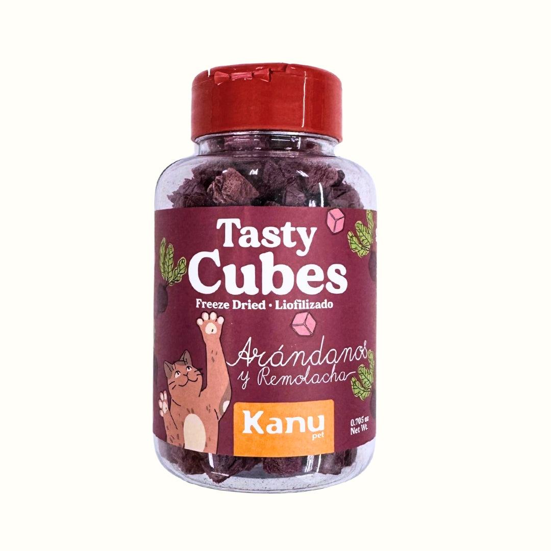 Snack Liofilizado Tasty Cubes Arándanos y Remolacha para Gatos, Bajas en Calorías