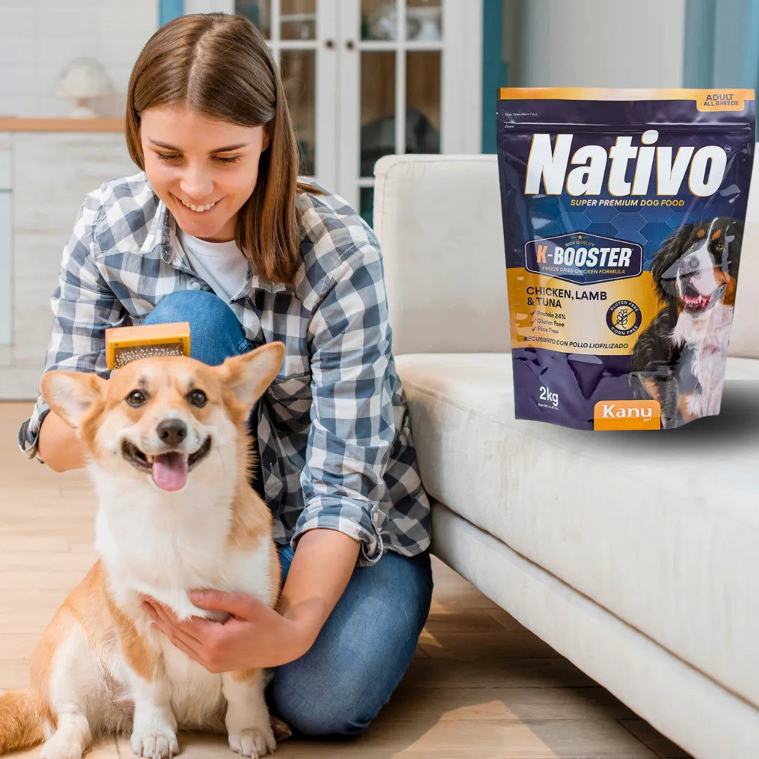 Alimento Seco Nativo K-Booster Pollo Cordero y Atún Kanu Pet para Perro Adulto
