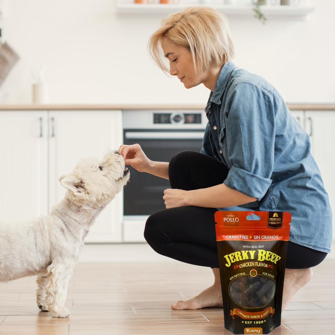Cábano Jerky Beef Chicken Flavor Kanu Pet Para Perro 200 GR