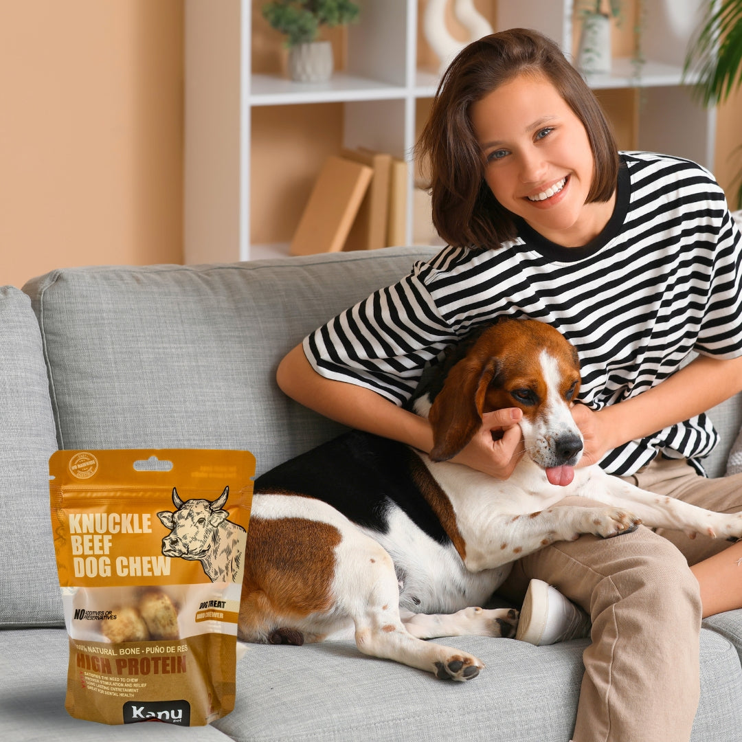 Snack Hueso 100% Natural Kanu Pet Puño de Res para Perro