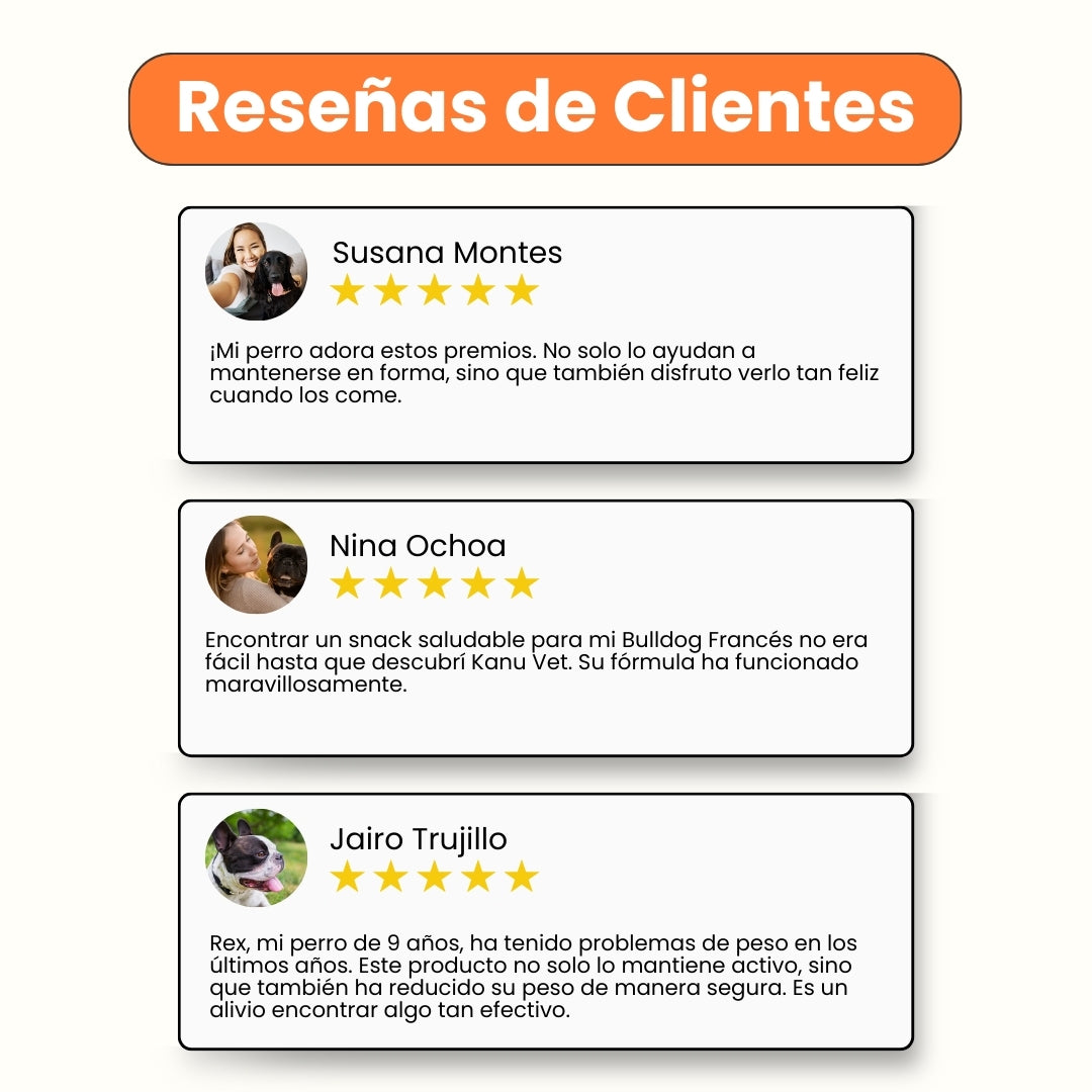 Snacks Kanu Vet Weight Control para perros