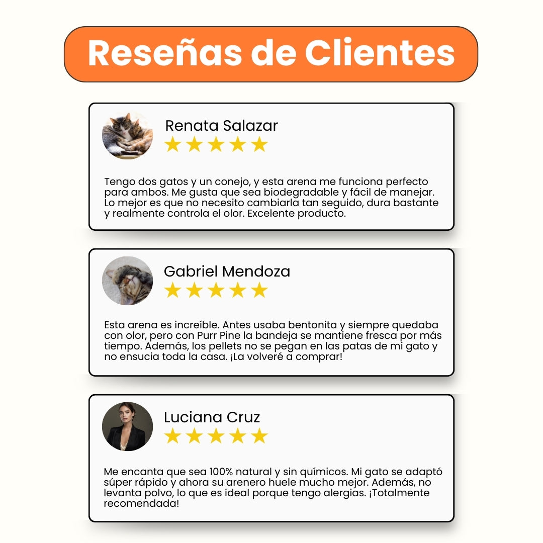 Arena de Pino 100% Ecológica Purr Pine de Kanu Pet para Gato