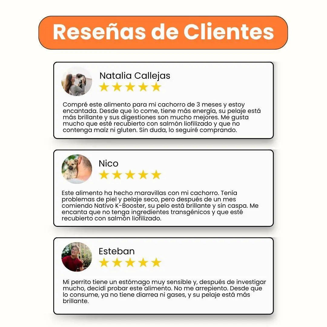 reseñas - Alimento Seco K-booster salmón Kanu pet para perro cachorro toda raza