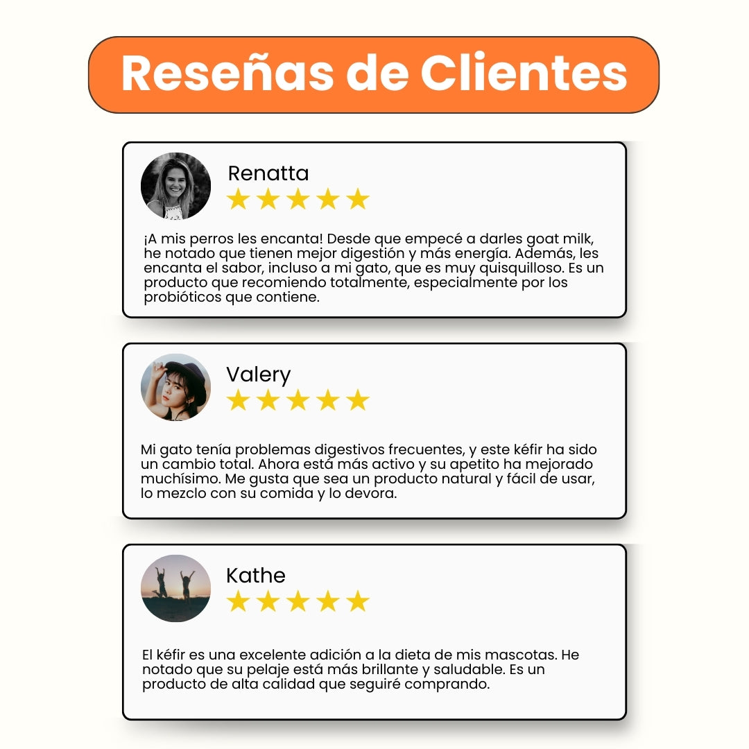 Kéfir Leche de cabra Espinaca Kanu Pet para Perro y Gato Bolsa