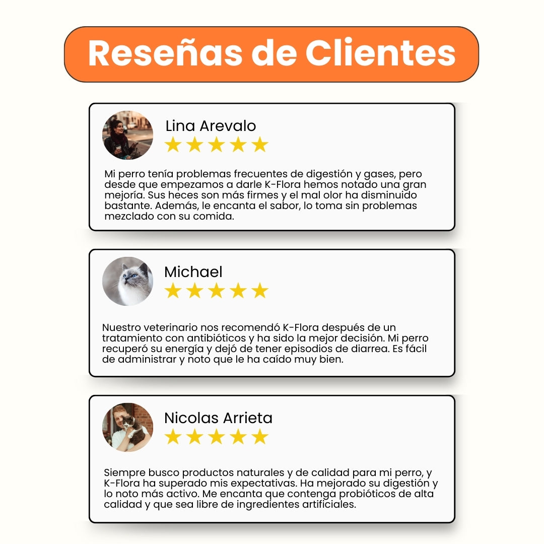 Suplemento Probiótico para perros K-Flora Sobre