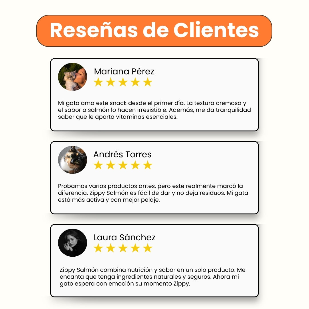 Snack Cremoso Zippy Kanu Pet para Gatos sabor Salmón